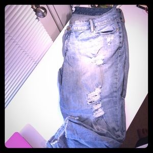 TORRID bling bling ripped capris